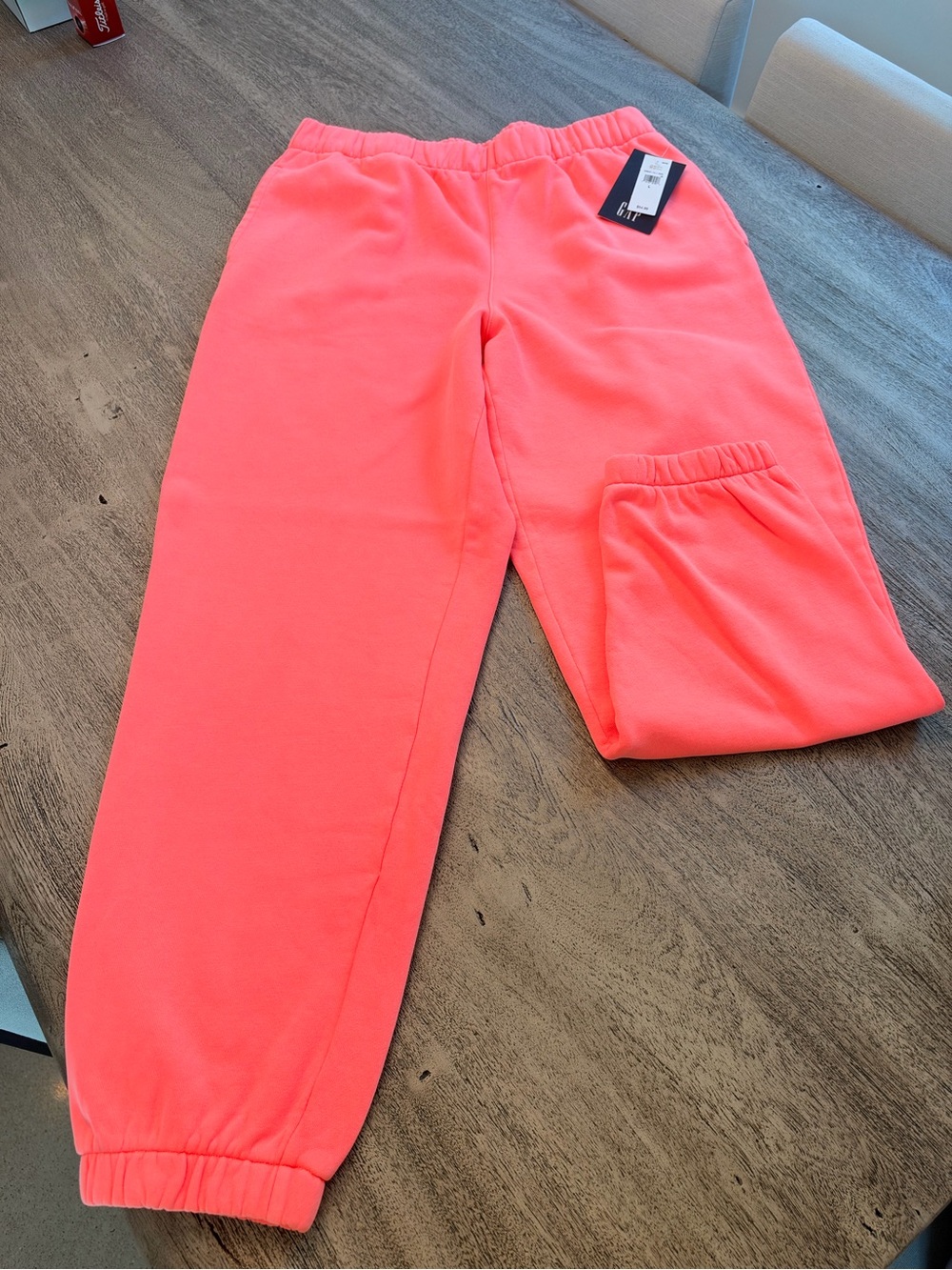 GAP Women’s Neon Coral Cozy Joggers